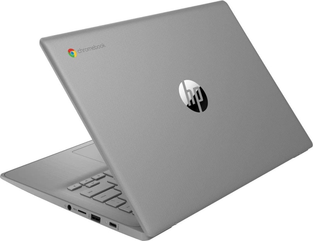 HP Chromebook Laptop Student Business (2023 Model),14‘ HD Display,Quad-Core Intel Celeron N4120 (Upto 2.6GHz),4GB RAM,64GB eMMC,HD Webcam,WiFi 5,UHD Graphics,Chrome OS +HubxcelAccessory,Modern Gray