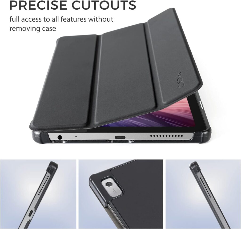 CoBak case for Lenovo 9.0 Inch Tab M9 2023 1rd Gen, Slim Stand Hard Back Shell Protective Smart Cover Case for Lenovo Tab M9 9 Tablet 2023 Release, Black