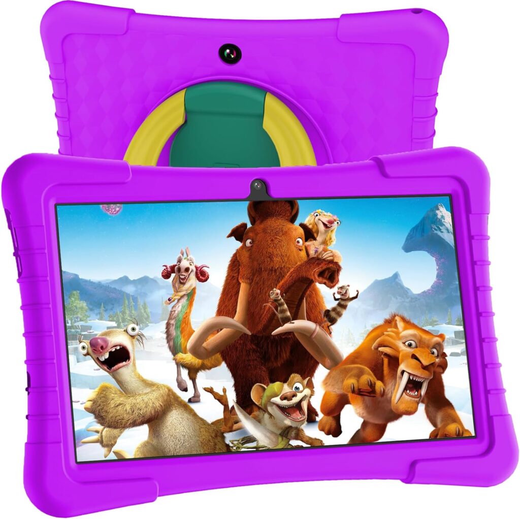 Kids Tablet, 10 inch Tablet for Kids Android 12 Tablet 2GB 64GB Toddler Tablet with 8000mAh Battery, WiFi, Bluetooth, Dual Camera, Parental Control, Google Play, Netflix, YouTube(Pink)