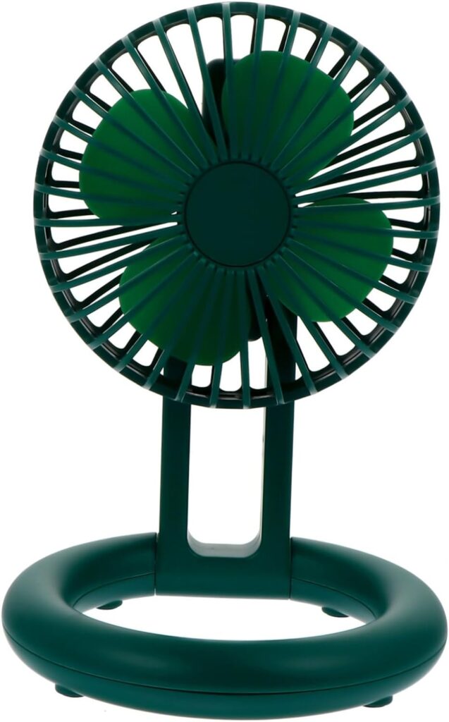 USHOBE 1 Set Small Fan Mini Air Fan Desktop Fan Usb Charging Fan Air Conditioning Fan Portable Cooler Fan Personal Desk Electric Fans Desktop Personal Fan Abs Student Camping Circulator