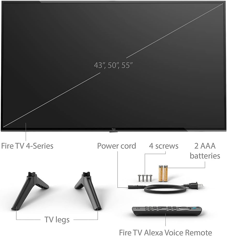 Amazon Fire TV 55 4-Series 4K UHD smart TV, stream live TV without cable