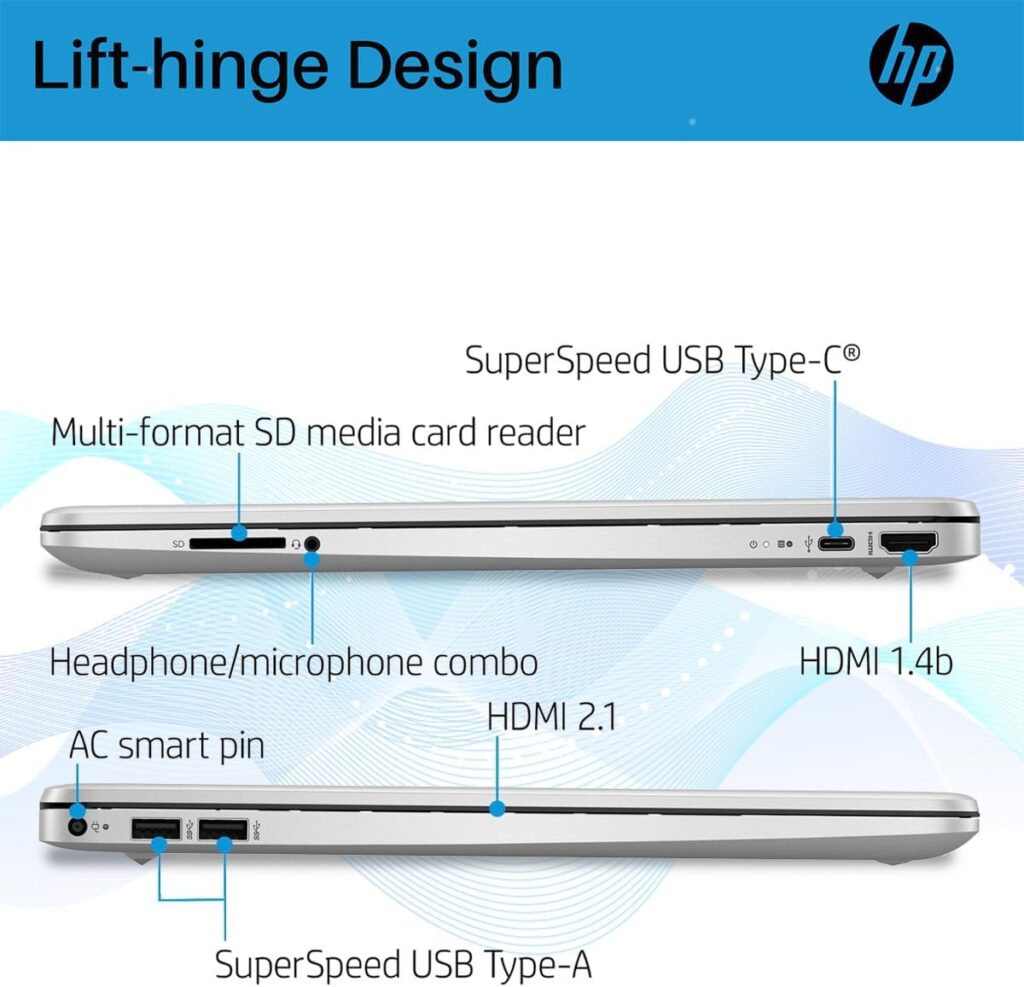 HP 2024 Newest Touchscreen Laptop, 15.6 FHD Display, Intel Core i7-1255U Processor(10-Core, Up to 4.7GHz), 64GB RAM, 2TB SSD, Intel Iris Xe Graphics, WiFi, Webcam, Win 11 S, Laptop Stand