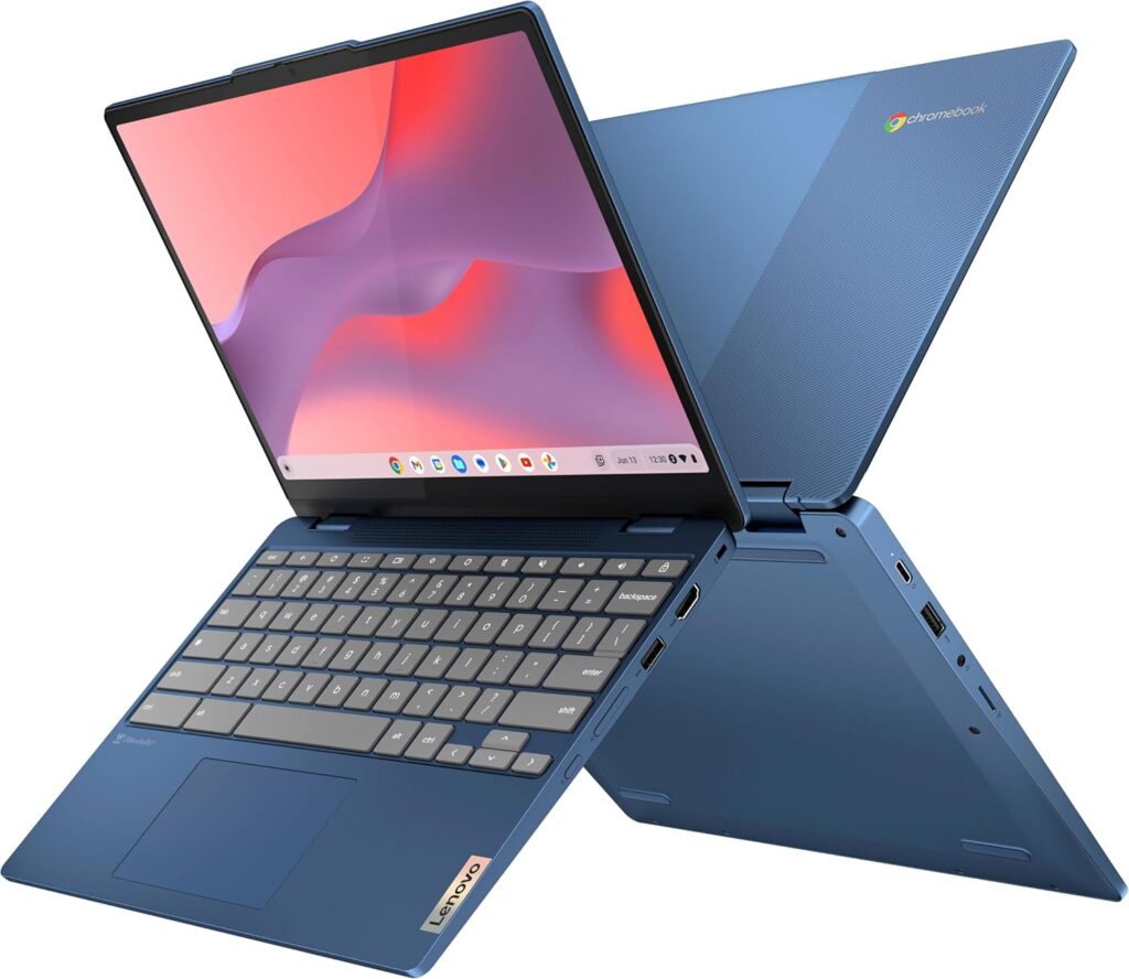 Lenovo Flex 3i Chromebook Spin 2-in-1 Convertible Laptop Business (2024), Intel Pentium N6000, 15.6 FHD IPS Touchscreen, 8GB RAM, 128GB (64GB eMMC+64GB Card) WiFi 6, Chrome OS+MarxsolAccessory