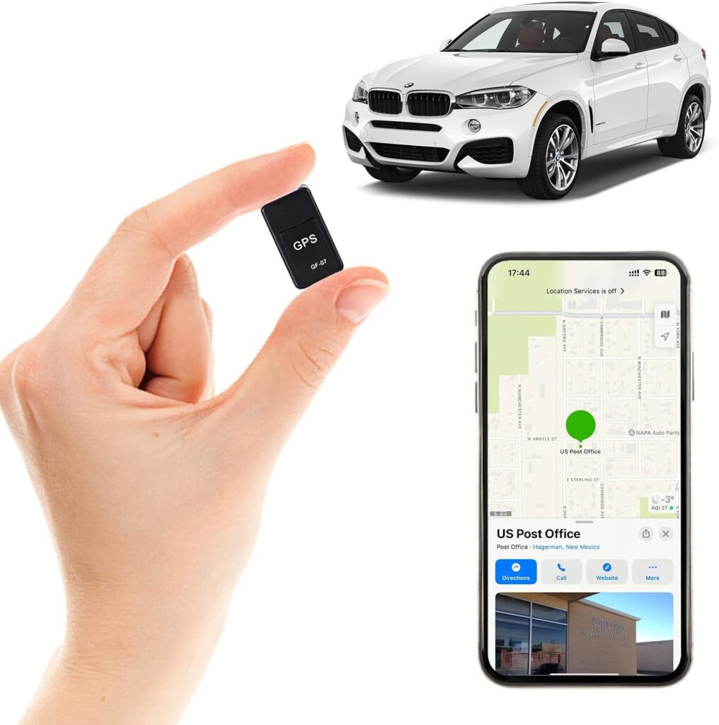 Mini GPS Tracker for Vehicles/Mini Magnetic GPS Device Real time Car Locator, Full USA Coverage, No Monthly Fee, Long Standby GSM SIM GPS Tracker for Trucks/Person 2024