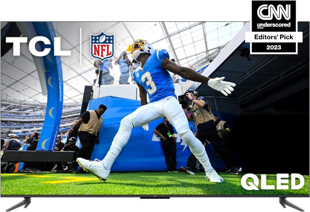 TCL 65-Inch Q6 QLED 4K Smart TV with Google (65Q650G, 2023 Model) Dolby Vision, Atmos, HDR Pro+, Game Accelerator Enhanced Gaming, Voice Remote, Works Alexa, Streaming UHD Television